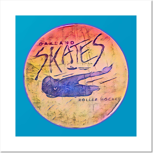 Oakland Skates Roller Hockey Wall Art by Kitta’s Shop